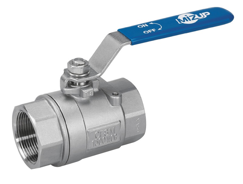 2-Piece High Pressure Ball Valve Threaded NPT 1/4 Inch